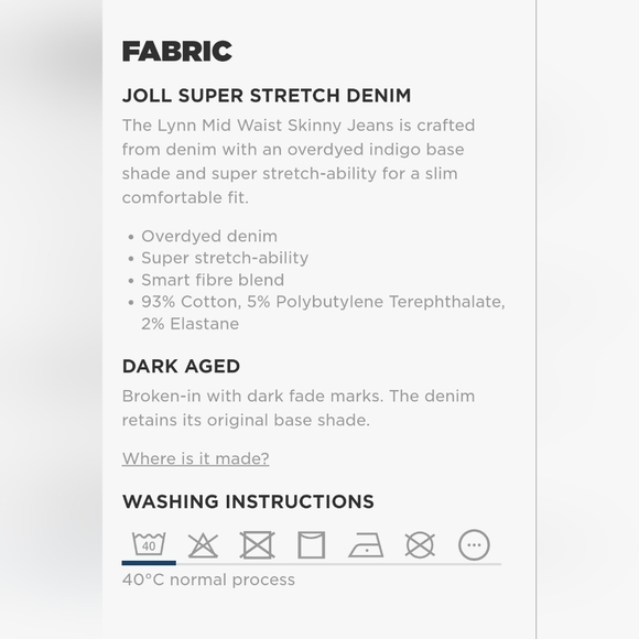 G-Star Lynn Mid Skinny Jean - Dark Aged 25x28 - Picture 9 of 9